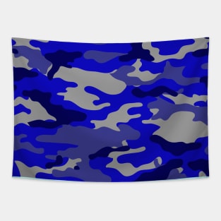 BLUE CAMUFAJE, Tarnung, camouflage DESIGN Tapestry