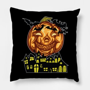 Big Pumpkin Head for Halloween Pillow