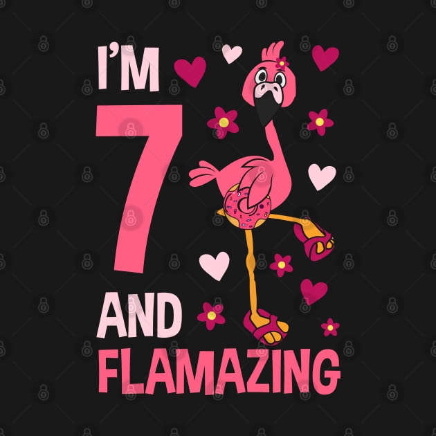 I'm 7 and Flamazing Flamingo by Tesszero