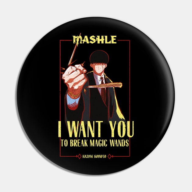 MASHLE: MAGIC AND MUSCLES (I WANT YOU) BLACK (GRUNGE STYLE) Pin by FunGangStore