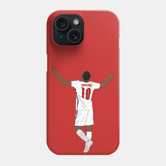 Raheem Sterling England Goal Celebration Phone Case by Hevding