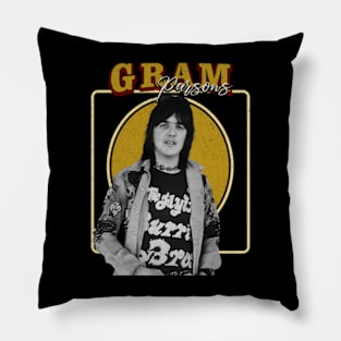 design for Gram Parsons Pillow