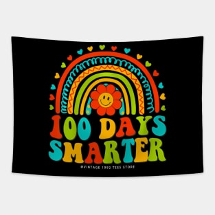 100 Days Of School Teacher Boy Girl 100 Days Smarter Rainbow Tapestry