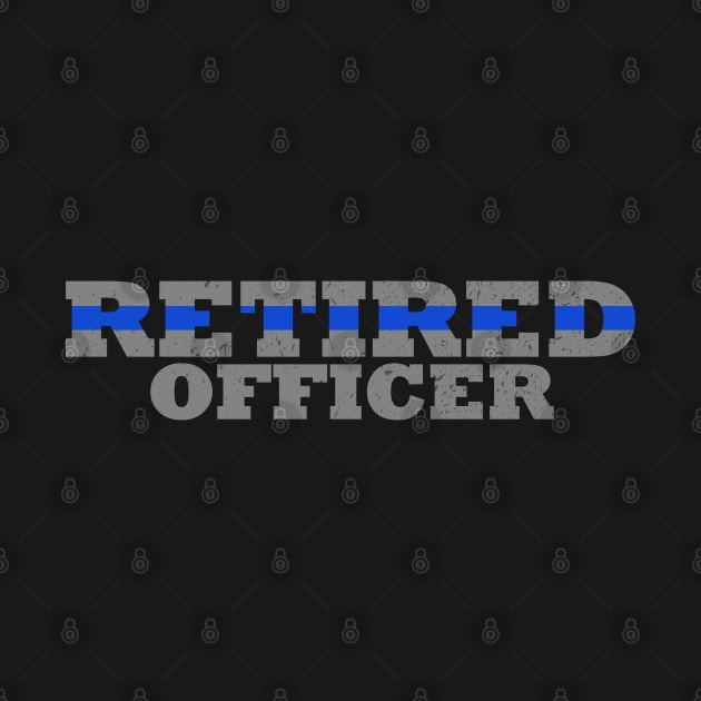 Retired Police Officer Thin Blue Line by bluelinemotivation