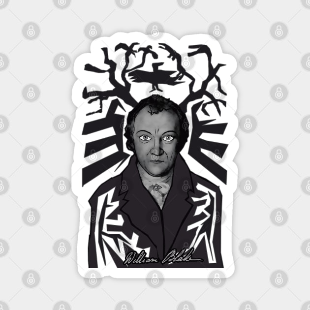 William Blake IV Magnet by Exile Kings 