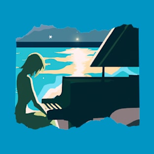 Piano at Sunset T-Shirt