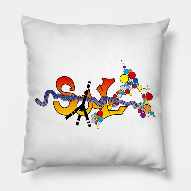 Soul graffiti Pillow by rheyes