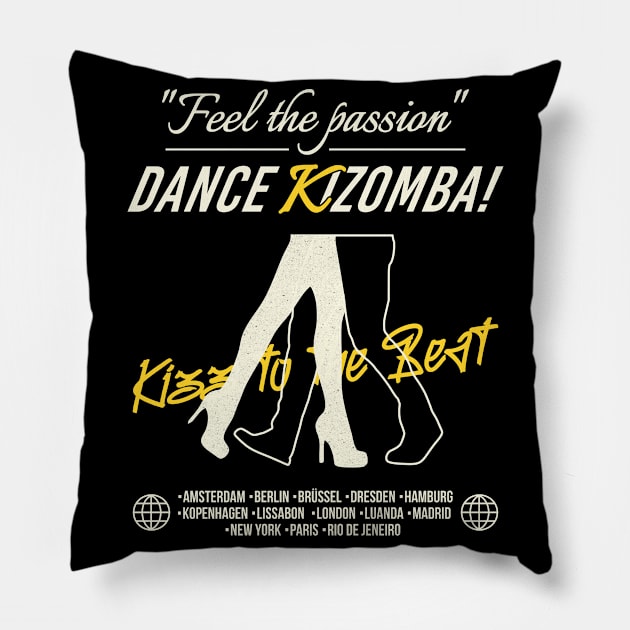 Dance Kizomba Urban Kiz Dance School Kizombero Kizz Pillow by Primo Style