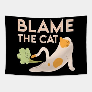 Blame The Cat Humor Tapestry