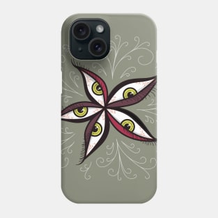 Tired Green Eyes Flower Phone Case