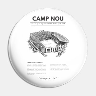 Camp Nou Stadium Pin