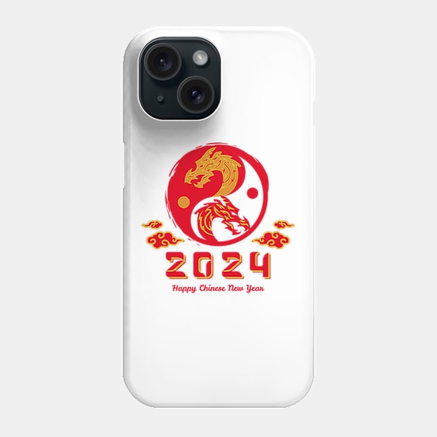 2024 Year of the Dragon, Hello 2024, New Years Eve Shirts, Chinese New Year 2024, Christmas Gifts 2023 Phone Case by sarcasmandadulting