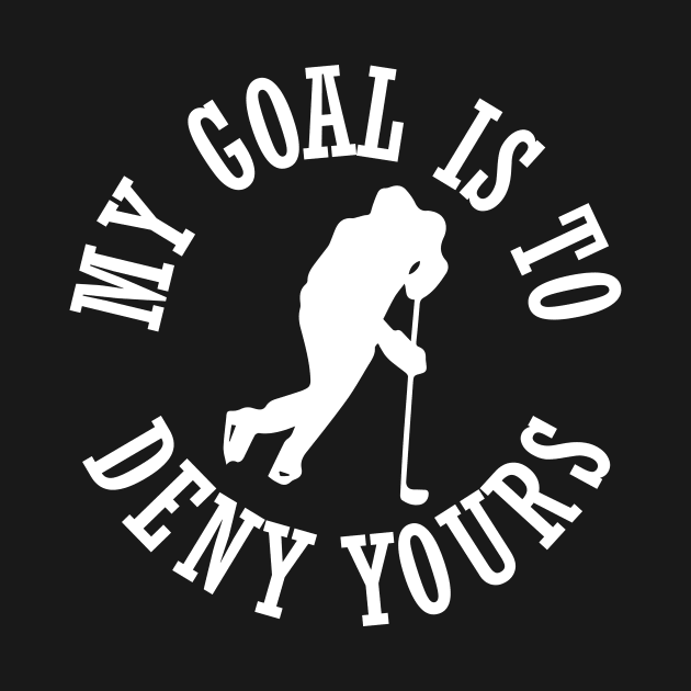 Funny Hockey Defender Denying Goals by theperfectpresents