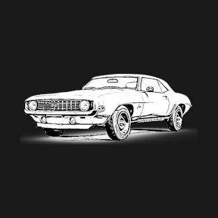 Camaro 69 Wireframe T-Shirt