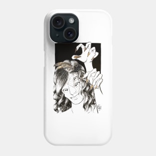 Spider woman with long nails Phone Case