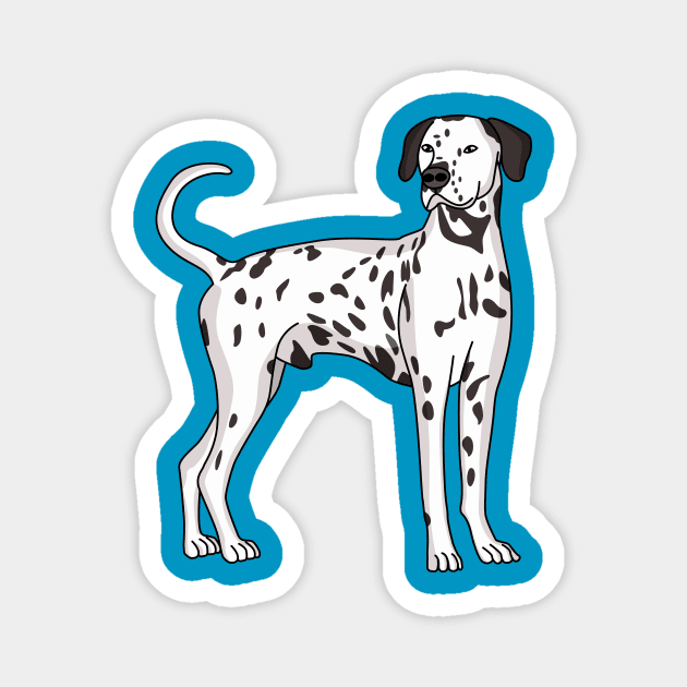 Dalmatian dog cartoon Magnet by Cartoons of fun