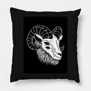 Black Phillip Goat Pillow