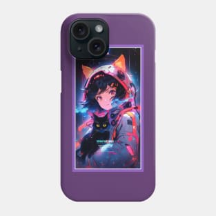 Anime Sci-Fi Cat Girl | Quality Anime Girl Artwork | Manga Girl Anime Art Phone Case