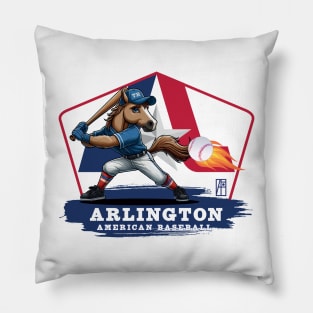 USA - American BASEBALL - Arlington - Baseball mascot - Arlington baseball Pillow