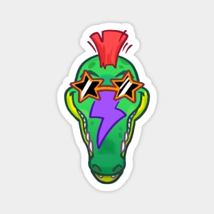 Montgomery Gator Face Sticker Magnet