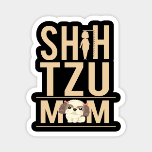 'Hanging With Shih Tzu Mom' Cute Dog Mom Magnet