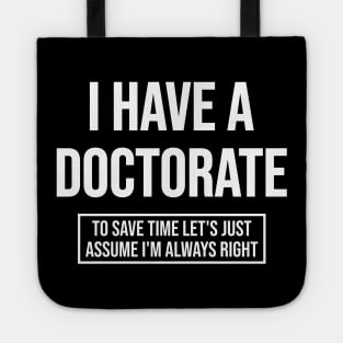 Doctorate Tote