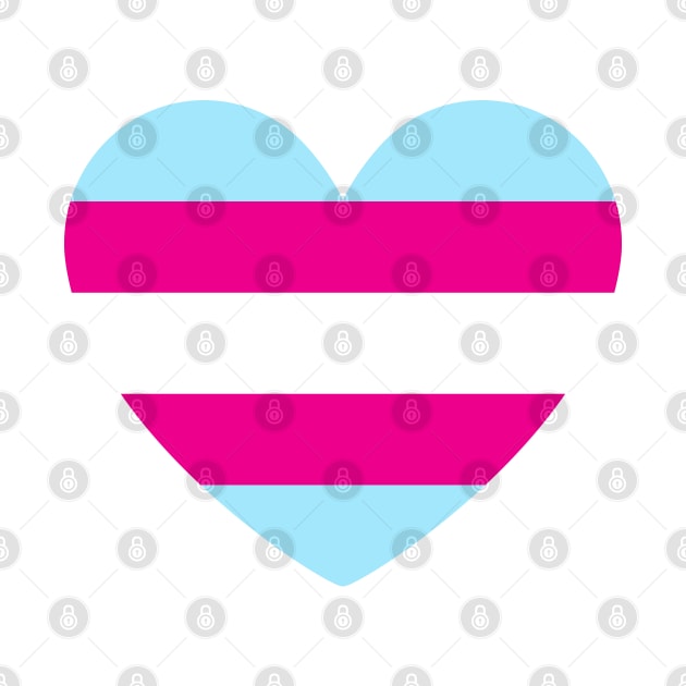 LGBT | Transgender Pride Flag Heart by s.hiro