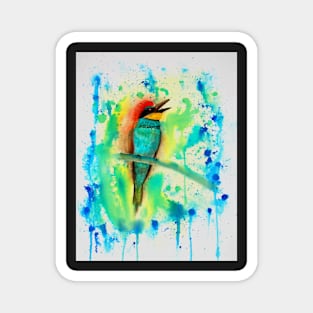 Bee-eater splash! Magnet