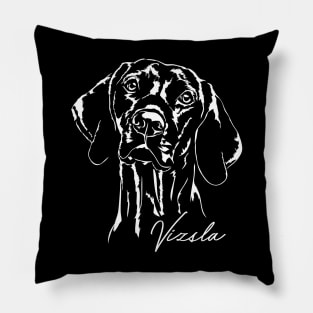 Hungarian Vizsla dog lover portrait Pillow