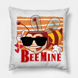 Bee Mine Cute Valentine's Day Pillow