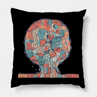 Mental Health - Brainy Pillow