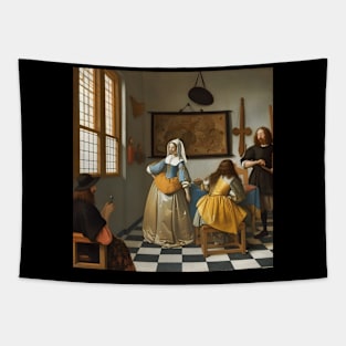 Jan Vermeer drawing Tapestry