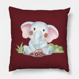 Adorable Baby Elephant Pillow