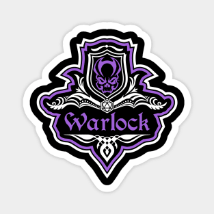 D&D Warlock Class Crest Magnet