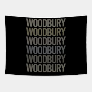 Gray Text Art Woodbury Tapestry