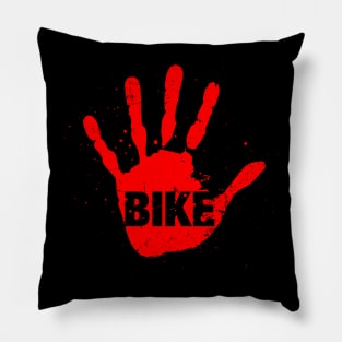 "Bike" Murder Hand Cycling Graphic Pillow