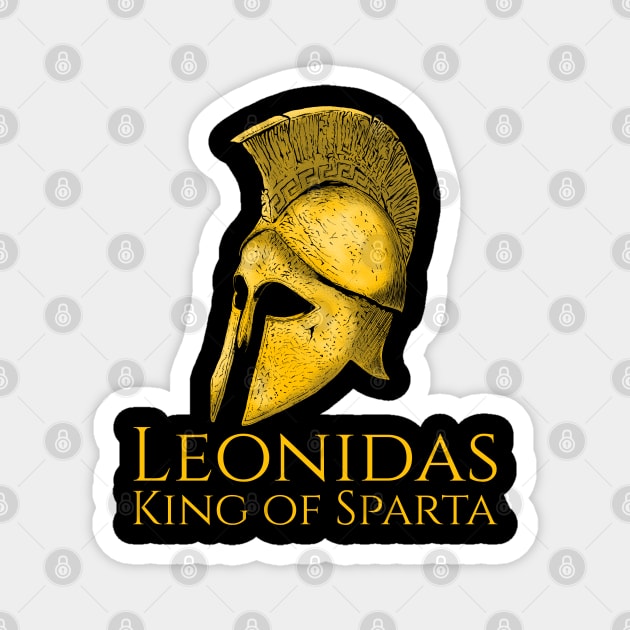 Ancient Classical Greek History Leonidas King Of Sparta Magnet by Styr Designs