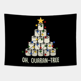 Funny Quarantine Christmas 2020 Pajamas Family Matching xmas Tapestry