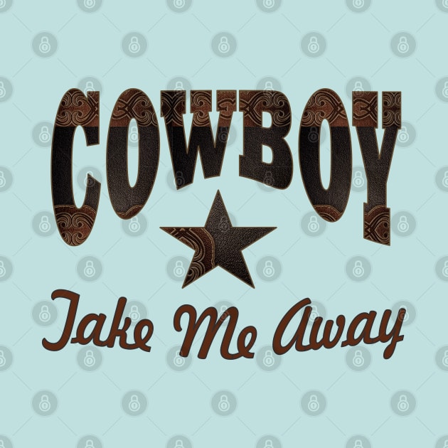 1980s western country cowgirl typography cowboy by Tina