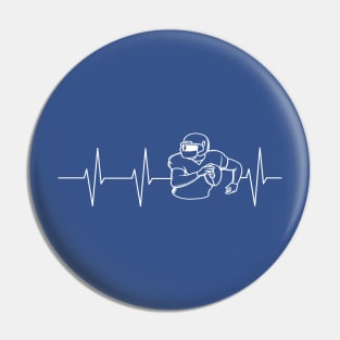 my heart beats for football Pin