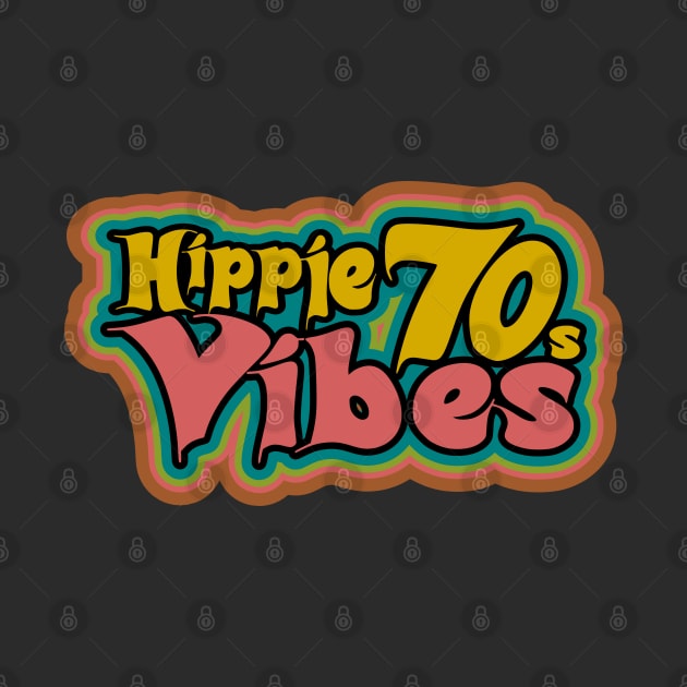 Hippie Vibes 70s seventies sticker vintage by SpaceWiz95