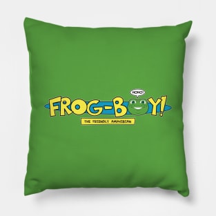 Frog-Boy logo w/ yellow lettering Pillow