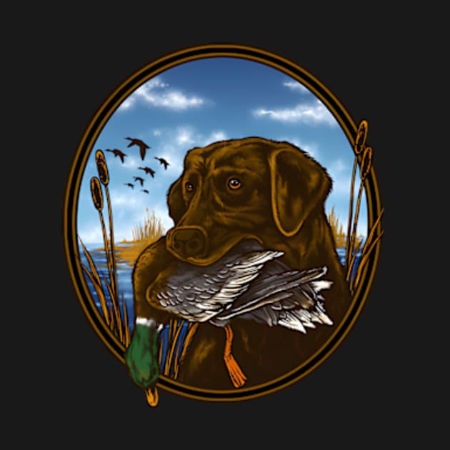 Labrador Retriever With Mallard Duck Hunting by jasper-cambridge