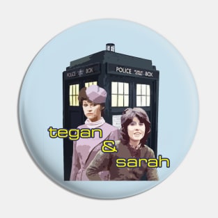 DOCTOR WHO SHIRTS Tegan & Sarah TARDIS Pin