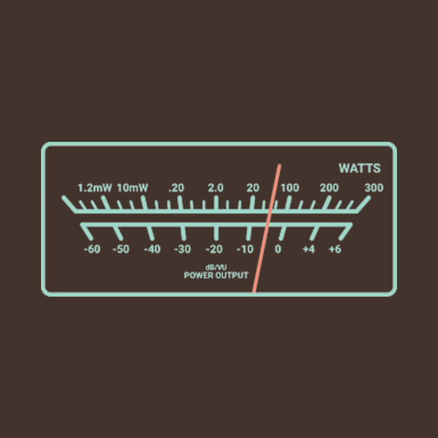 Audio meter Watts, db VU by FBdesign