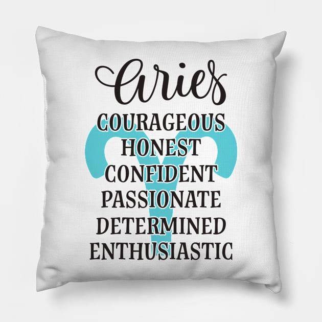 Aries Sign Pillow by thechicgeek