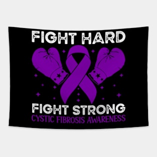 Fight Hard Fight Strong Cystic Fibrosis Awareness Tapestry