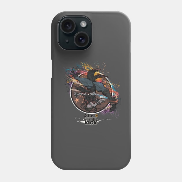 CHUN-LI: SPINNING BIRD KICK - BLACK Phone Case by JF Penworks