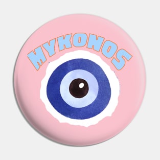 Eye See You in Mykonos Pin