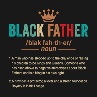 Funny Black Father Definition T-Shirt